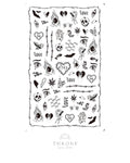 Spooky nail stickers