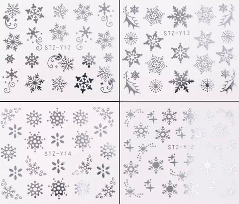 Snow Flake Nail tattoos