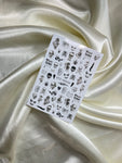 Creepy Bones nail stickers